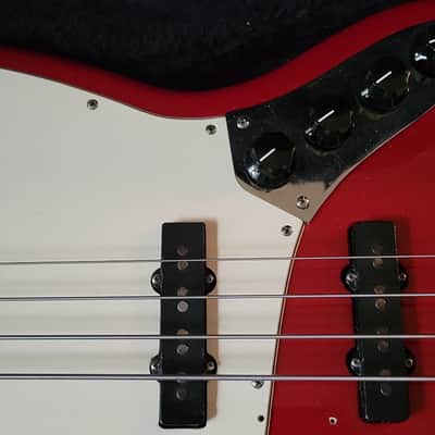 Fender 79 P-BASS USA neck With Stereo JAZZ Body 1979 Red image 2