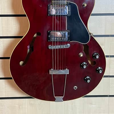 Gibson 1975 ES-335 TD Winered Split-Switch Flower Tuners Tarback PU´s Electric Guitar Case used image 2