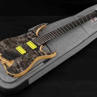 Mayones Hydra 7 Elite VF Custom Eye Poplar - Trans Black Raw image 3