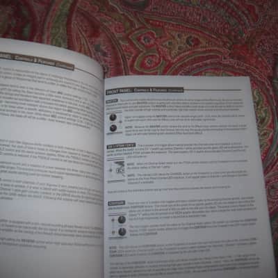very near A+ (rarely handled) genuine Mesa Boogie Owner's Manual for Express Series 5:25 & 5:50  (NO amp included) from late 2000s/early 2010s, White Paper w/  Black Print/Graphics, 34 TOTAL pages Front Outer Cover to Back Outer Cover, 8 & 1/2" W x 11" H image 10