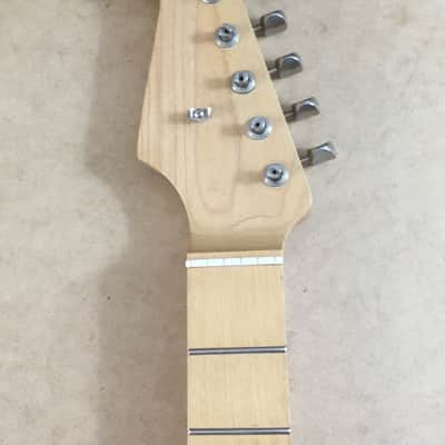 LEFTY Custom Vintage Fender Lic. Strat Neck Satin Nitro Lacquer Reverse Relic Bone Nut Loaded Stratocaster image 2