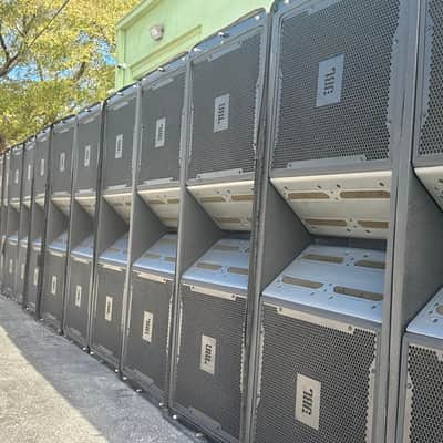 JBL VERTEC VT4889 3 WAY LINE ARRAY SPEAKERS W/ DOLLY & COVERS #343 (LOT OF 6) image 16