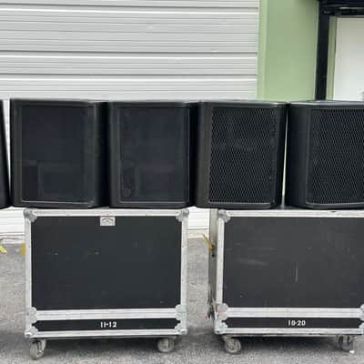 (8) Clair Brothers 12AM 12" Stage Monitor Wedges w/ Port Road Case #143 THS image 3