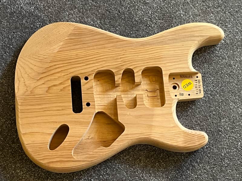Fender American Professional II Stratocaster guitar body unfinished pine image 1