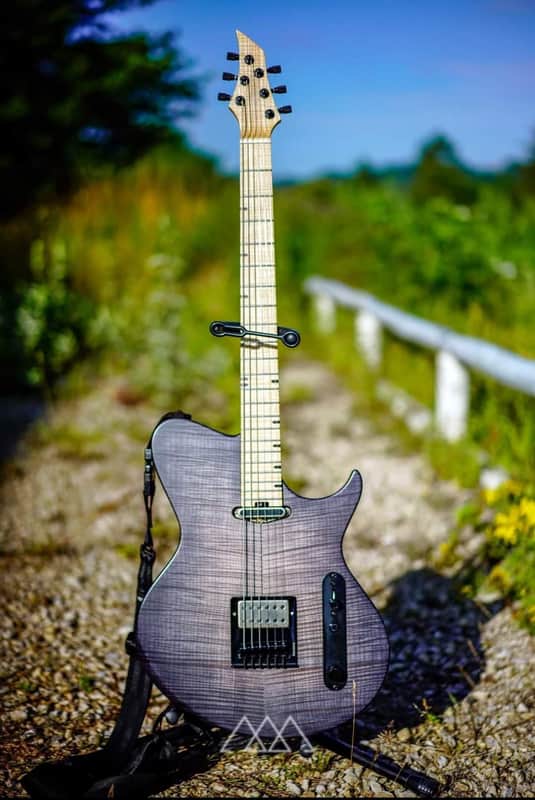 Vergnaud Bariton Djent'o'Caster 2020 (Grey Smoke Purple) image 1
