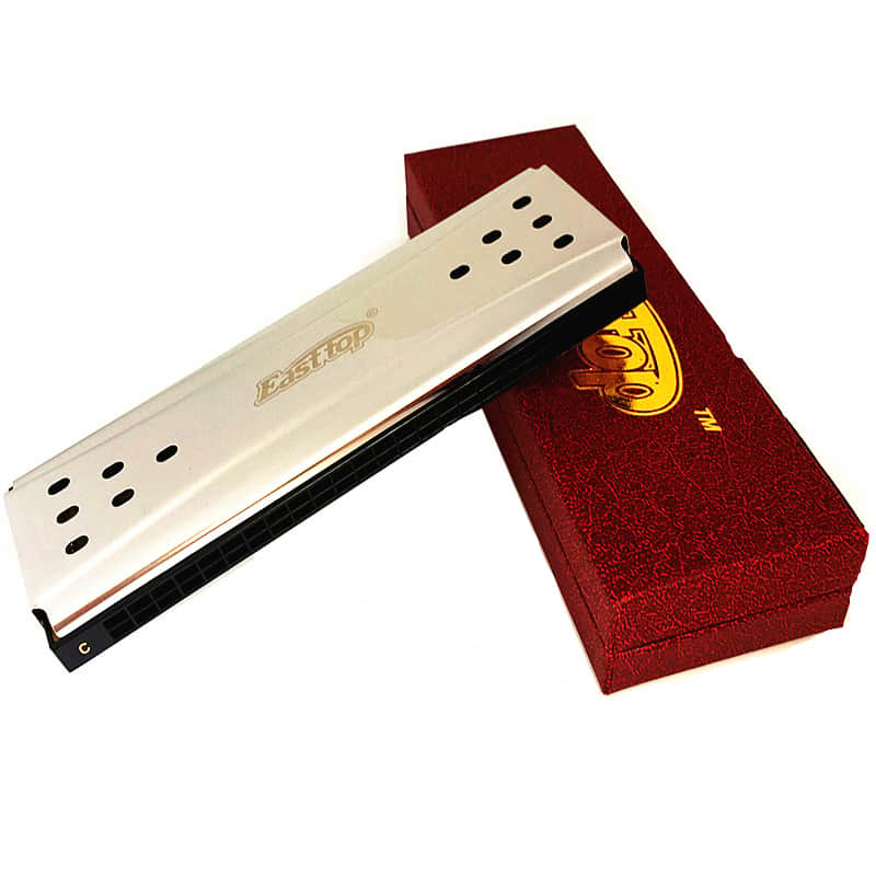 24-Hole C&G Key Double-sided Harmonica, 2-in-1 Two-way Tremolo Harmonica image 1