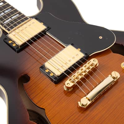 Yamaha SA2200 Semi-Hollow - Brown Sunburst image 8