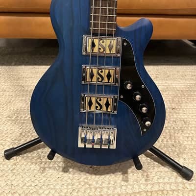 Supro 2043PTB Huntington III with Piezo Pickup 2010s - Transparent Blue image 1