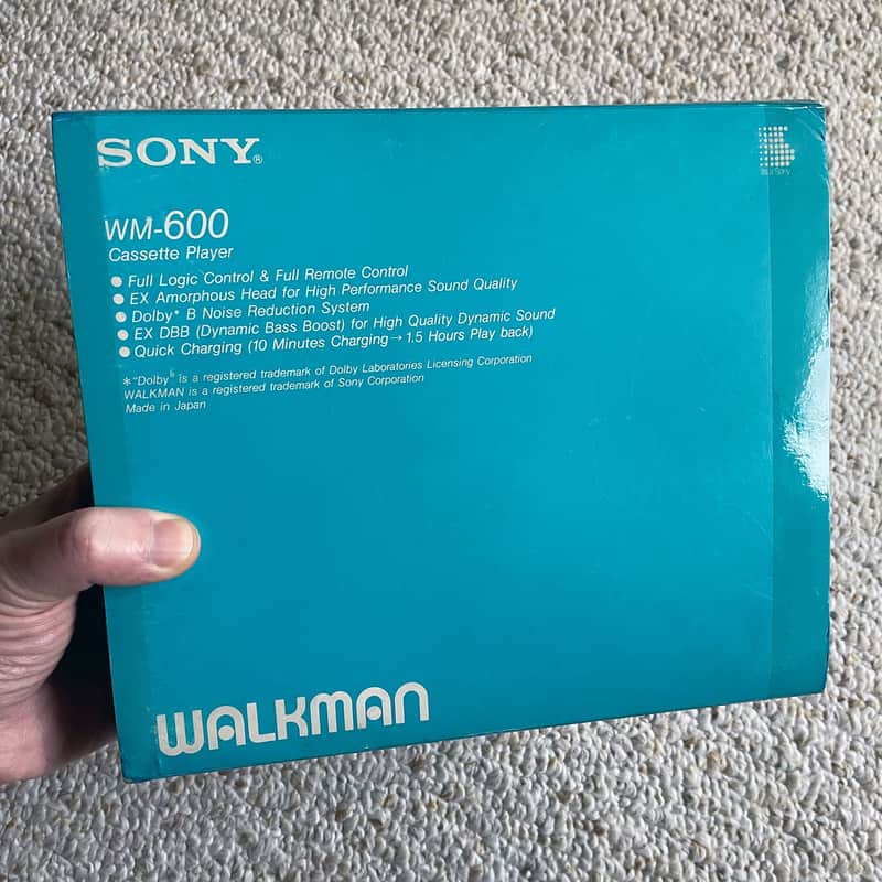 [RARE FULL BOX] Sony WM-600 Walkman Cassette Player, NM Shape, Working ! image 1
