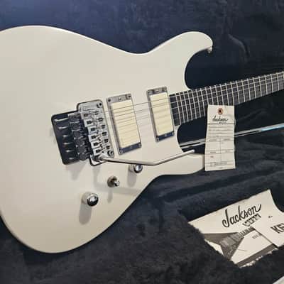 Jackson USA Custom Shop Snow Blind Soloist 2007 Snow White Pearl w/ Hardshell Case image 2