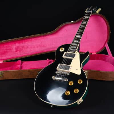 Gibson 1958 Les Paul Standard Murphy Lab Light Aged - Ebony Top / Metallic Sea Green Back! One Off image 20