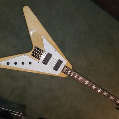 Washburn USA CS V Bass 90s - Gloss Korina image 7