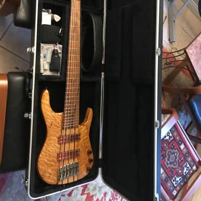 Acacia Matt Friedman Custom 6-String Electric Bass Guitar w/ late 90's - Hand Rubbed image 10