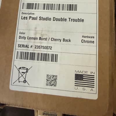 Gibson Les Paul Studio Double Trouble Dirty Lemon New Unplayed Auth Dlr 8lb 3oz #072 image 25