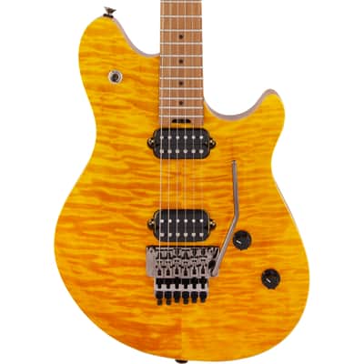 EVH Wolfgang WG Standard QM - Baked Maple Fingerboard, Transparent Amber image 1