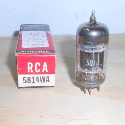 RCA 5814WA 1957 vintage black plate 3mica tube image 4