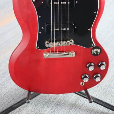 2020 Epiphone SG Classic P90's Electric Guitar - Worn Cherry image 4
