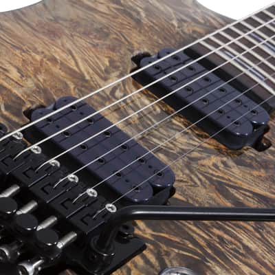 Schecter OMEN ELITE-6 FR Charcoal + Free Gig Bag - Floyd Rose CHAR Electric Guitar - Brand New image 7