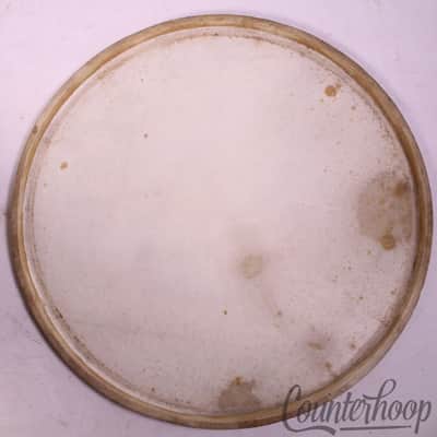 Leedy Hard-Calf Floor Tom 16"Calf Skin Drum Head Batter/Resonant Vintage 40s USA image 3