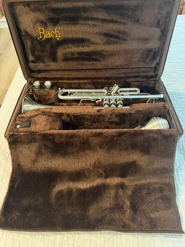 Bach LR180S37 Stradivarius Professional Model Bb Trumpet, Silver-Plated image 1