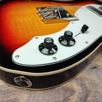 MyDream Partcaster Custom Built - Thinline Sunburst Freeway Charlie Christian image 7