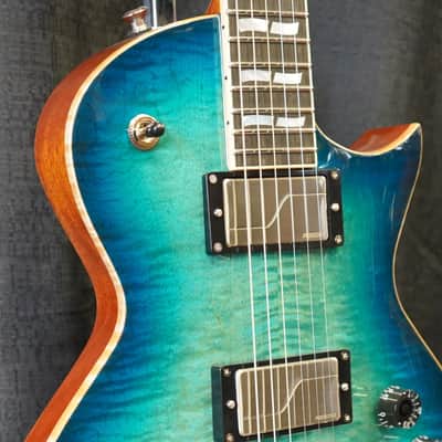 ESP USA Eclipse Aqua Marine Sunburst 6-String Electric Guitar w/ Hard Case (2025) image 8