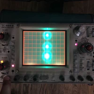 Tektronix 465B Oscilloscope 1980/90s Blue/Green image 1
