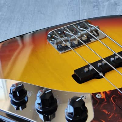 1981 Fernandes Japan RJB-75 "The Revival" Series Jazz Bass (Nitro Sunburst) image 6