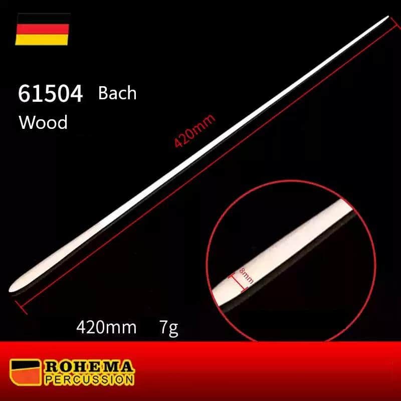 Rohema Bach Conductor Baton - German Hornbeam, 420mm image 1
