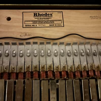Rhodes Mark II Stage 73-Key Electric Piano 1979 - 1983 - Black Flat Top image 4