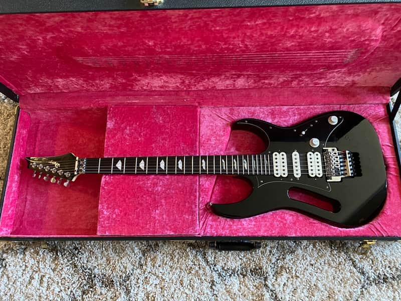 Ibanez Black/White JEM 7PBK image 1