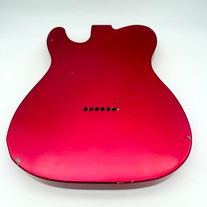 MJT Telecaster Body Alder Relic Nitro Raspberry mjt6572 | Reverb