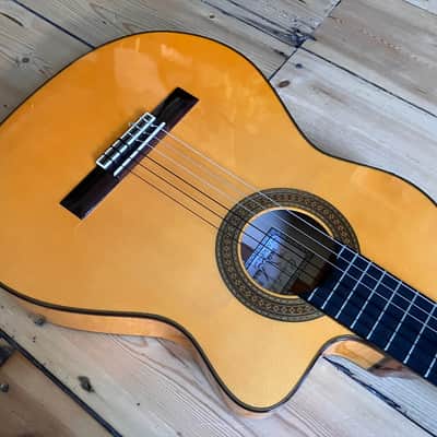 Cordoba 55FCE Thinline Electro Classical Acoustic Guitar Made in Spain 2006 image 6