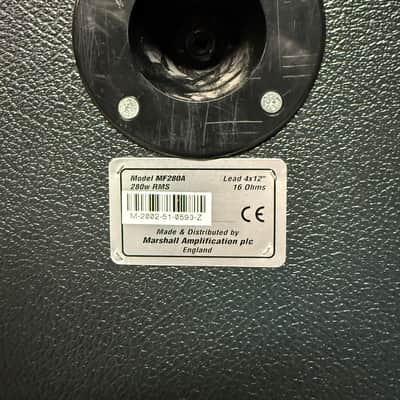 Marshall MF350 Mode Four 350-Watt Hybrid Guitar Amp Head Coupled with an MF280A 4x12 Cabinet image 6