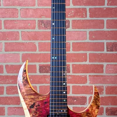 Schecter USA Custom Shop Sunset Extreme Electric Guitar - Natural Satin Stabilized Burl Top image 7