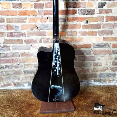 Keith Urban Ltd Edition Night Star Acoustic/Electric Guitar w/ Deluxe Leather Case (2010s, Black) image 12