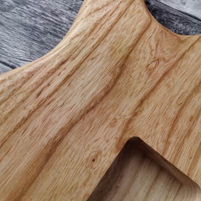 Oil Finish See-Through Northern Ash S Style Guitar Body, S Type Vintage Part Replacement Gadget,Unfinished, hsh Config image 10