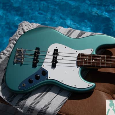 Fender FSR Limited Edition JB-62 OTM (Ocean Turquoise Metallic) '62 Jazz Bass Reissue - Pro Set Up w Perfect Frets/Action/Intonation! image 5