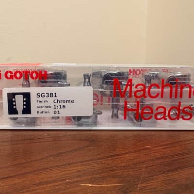 Gotoh Tuning Machines Set 3 & 3 Mini w/ Large Buttons Chrome image 3