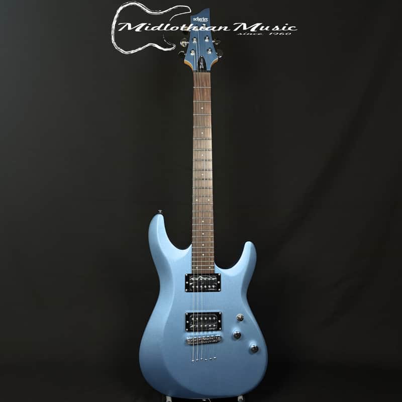 Schecter C-6 Deluxe - 6-String Electric Guitar - Satin Metallic Light Blue Finish image 1