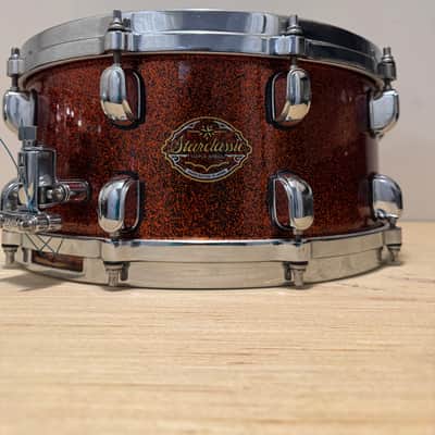 TAMA STARCLASSIC JAPAN (ORANGE SPARKLE) 14X6.5 SNARE DRUM starclassic image 1
