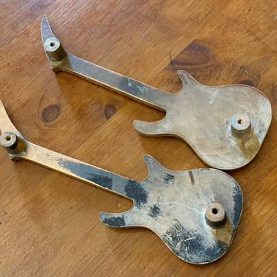 Hard Rock Cafe Solid Brass Guitar Door Handles 3kg Each ideal studio or man cave memorabilia image 7