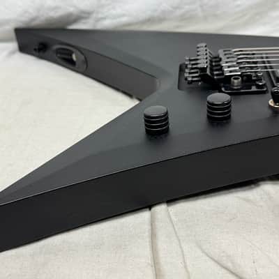Washburn USA Custom Shop Vindicator Flying V Guitar with Case - Black image 17