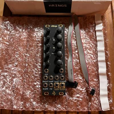 After Later Audio nRings Micro Mutable Instruments Rings Clone Module - Black and Gold image 3