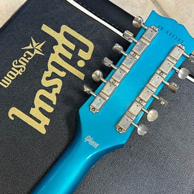 2026 Gibson Custom 1965 Non-Reverse Firebird V 12-String Reissue Aqua Mist VOS image 13