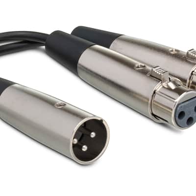 Hosa YXF-119 Y Cable XLR3M to Dual XLR3F image 1