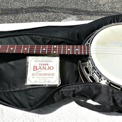 Vintage ​1963 G​ibson TB 100 4 String ​Tenor Banjo ​With ​Non-Original Banjo Gigbag - PV Music String Shop Inspected. Detailed, Setup with New Strings and Tested - Excellent Playing / Sounding / Looking Condition image 1