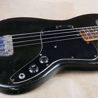 Fender Musicmaster Bass 1977 Black Vintage USA w/ Gig Bag image 5