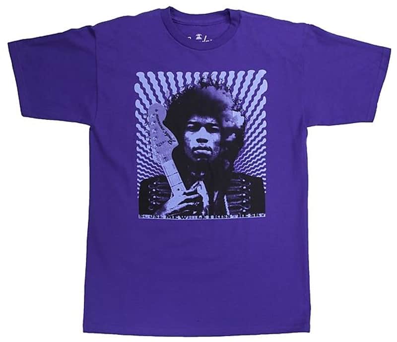 Fender Jimi Hendrix "Kiss the Sky" T-Shirt, Purple, XXL 2016 image 1