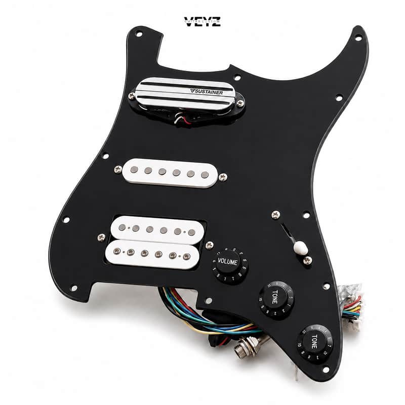 Pickguard full wearing SUSTAINER type minihumbucker for stratocaster image 1